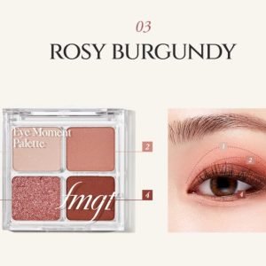 The Face Shop FMGT Eye Moment Palette 03.Rosy Burgundy (1.2G*4)